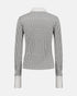 B&W Zip-Up Top